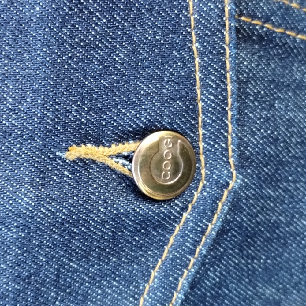 COOGI Cotton Down Under Blue Jean 6 Pocket Jacket Crispy - Picture 13 of 16